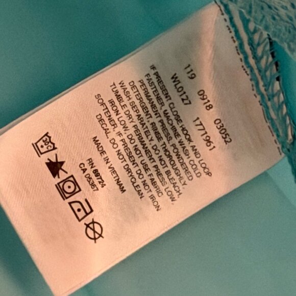 Columbia Womens Windbreaker Jacket Sz S Turquoise Lightweight Water-Resistant - Picture 4 of 12